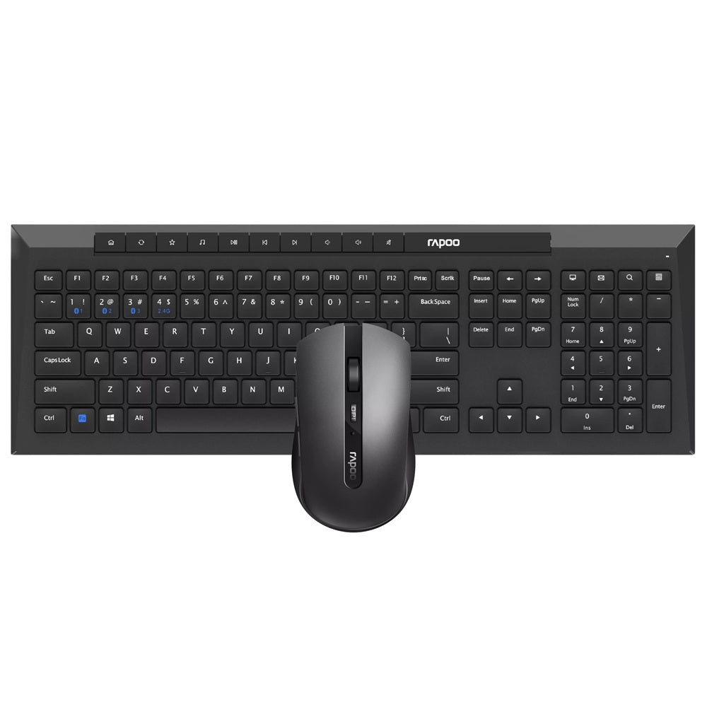 Rapoo 8210M Multi-mode Wireless Keyboard & Mouse Combo