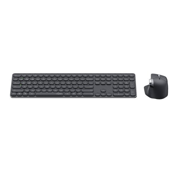 Rapoo 9560M Multi-mode Wireless Keyboard & Mouse Combo — front view