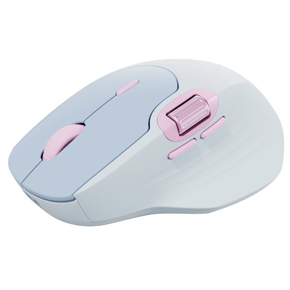 Rapoo MT560 Multi-mode Wireless Optical Mouse – Blue — side view