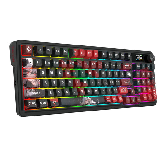 Redragon K719AK ARTEMIS PRO RGB Wireless LCD Mechanical Gaming Keyboard – Anime Edition (RD-K719AK-RGB-PRO) image 2