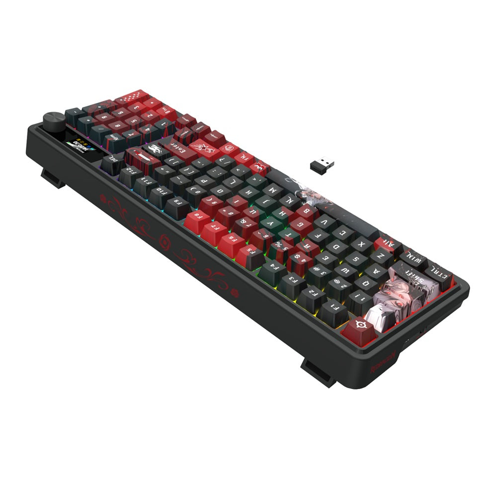 Redragon K719AK ARTEMIS PRO RGB Wireless LCD Mechanical Gaming Keyboard – Anime Edition (RD-K719AK-RGB-PRO) image 4