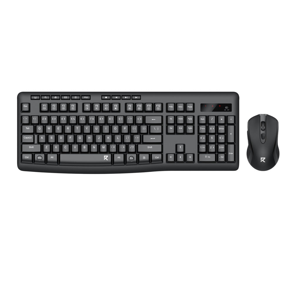 Redragon BS-7367-A Wireless Keyboard and Mouse Combo – Black (RD-BS-7367-A) — rear view