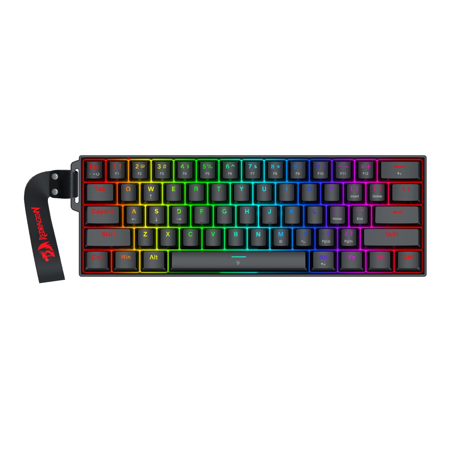 Redragon FIZZ Magnetic Plus 60% RGB Gaming Keyboard – Black (RD-K617RGB-MP) image 1