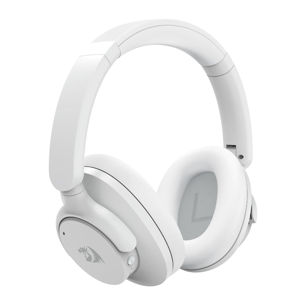 Redragon H610 VIBECORE ANC Bluetooth Wireless Headphones – White (RD-H610G) — front view