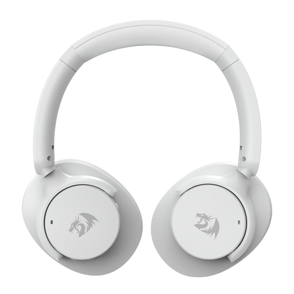 Redragon H610 VIBECORE ANC Bluetooth Wireless Headphones – White (RD-H610G) — in use