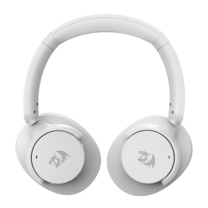 Redragon H610 VIBECORE ANC Bluetooth Wireless Headphones – White (RD-H610G) — in use