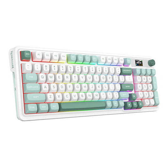 Redragon K719WGB GALATIN RGB PRO Full Sized Wireless Gaming Keyboard – White (RD-K719WGB-RGB-PRO) image 2