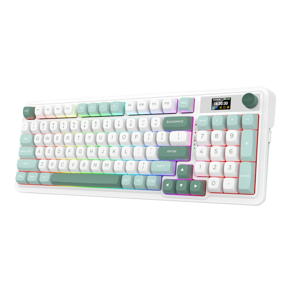 Redragon K719WGB GALATIN RGB PRO Full Sized Wireless Gaming Keyboard – White (RD-K719WGB-RGB-PRO) image 3