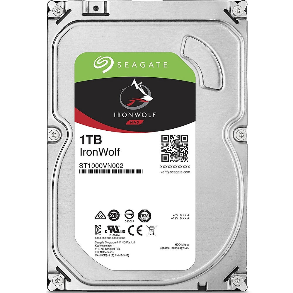 Seagate IronWolf 1TB 3.5-inch NAS Hard Drive (ST1000VN002) image 1