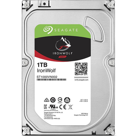 Seagate IronWolf 1TB 3.5-inch NAS Hard Drive (ST1000VN002) image 1