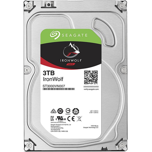Seagate IronWolf 3TB 3.5-inch NAS Hard Drive (ST3000VN007) image 1