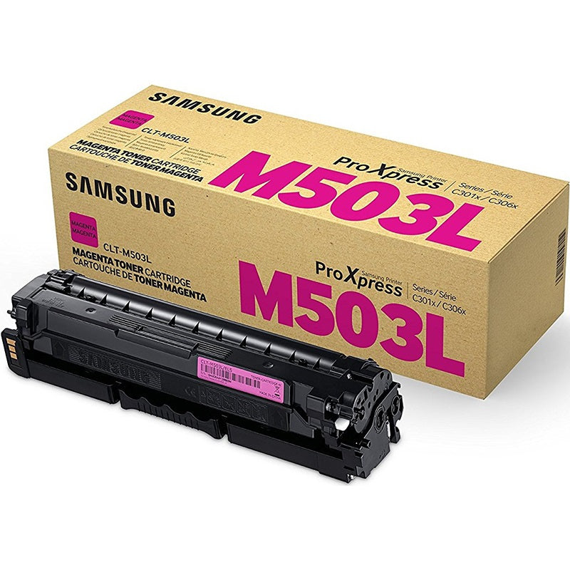 Genuine Samsung CLT-M503L Magenta Toner Cartridge (SU283A) image 1