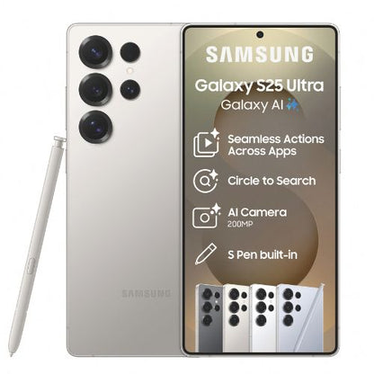 Samsung Galaxy S25 Ultra 256GB - Titanium Whitesilver — in use