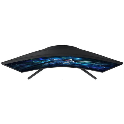 Samsung Odyssey G5 G55C 27″ QHD 165Hz Curved Gaming Monitor (LS27CG552EUXEN) — rear view