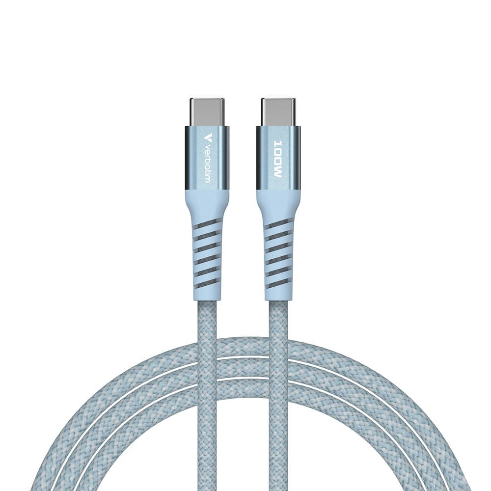 Verbatim Sync & Charge 100W Magnetic Cable – Blue (31856)