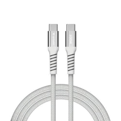 Verbatim Sync & Charge 100W Magnetic Cable – Grey (31854) — side view