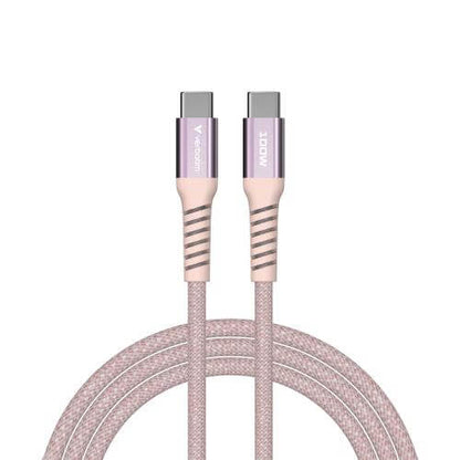 Verbatim Sync & Charge 100W Magnetic Cable – Pink (31857) — side view