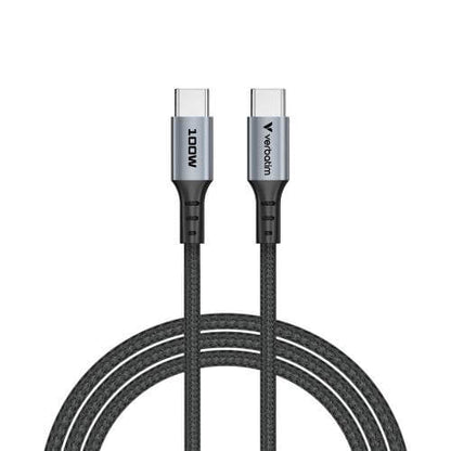 Verbatim Sync & Charge 100W USB-C to USB-C Cable – Black (31846)