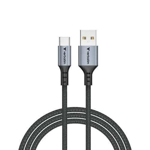 Verbatim Sync & Charge 18W USB-A to USB-C Cable – Black (31843) image 1
