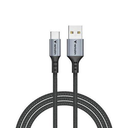 Verbatim Sync & Charge 18W USB-A to USB-C Cable – Black (31843) — rear view