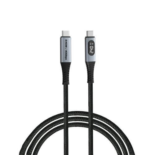 Verbatim Sync & Charge 240W USB4 Power Display Cable – Black (31849) image 1