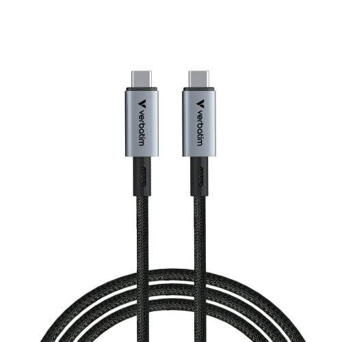 Verbatim Sync & Charge 240W USB4 Cable – Black (31847) image 1