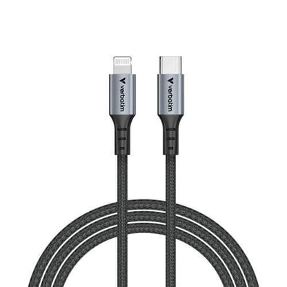Verbatim Sync & Charge USB-C to Lightning Cable – Black (31844)