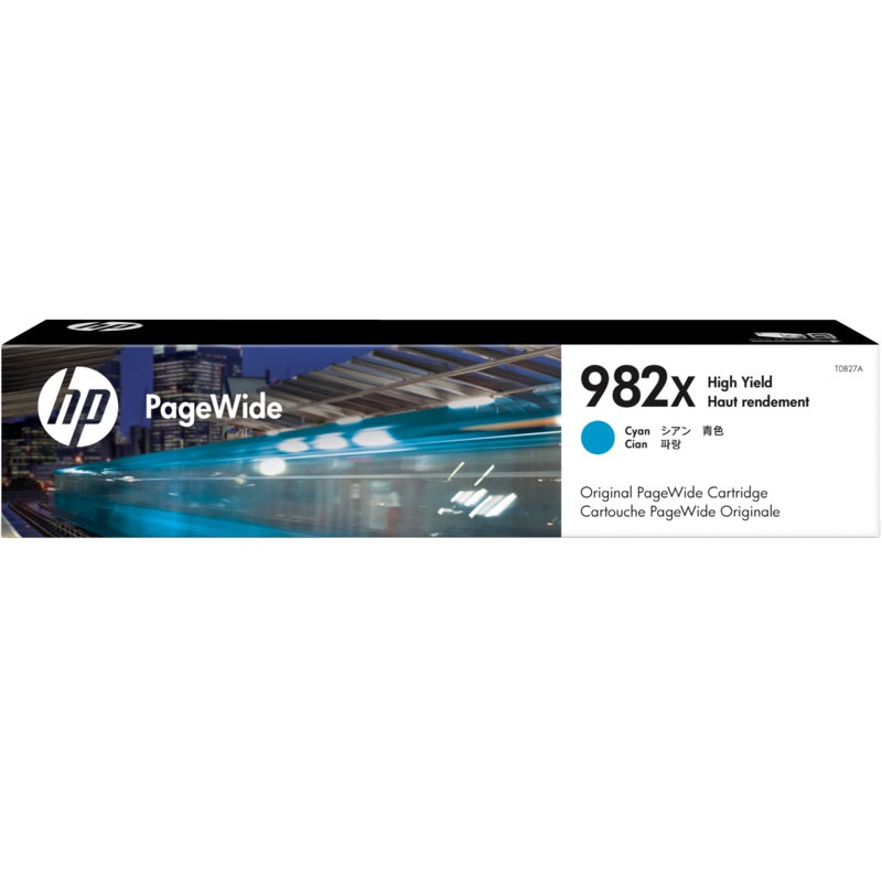 HP 982X High Yield Cyan PageWide Cartridge (T0B27A) image 1