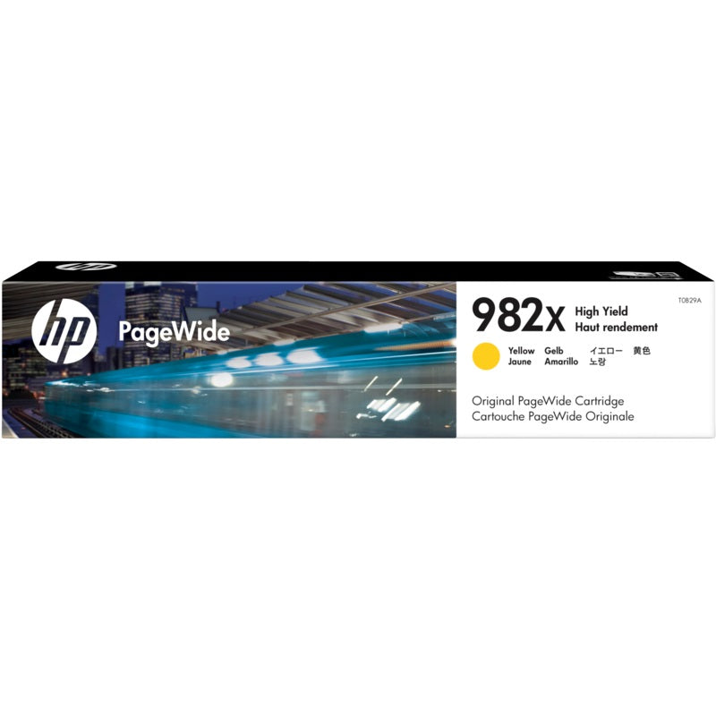 HP 982X High Yield Yellow PageWide Cartridge (T0B29A) image 1