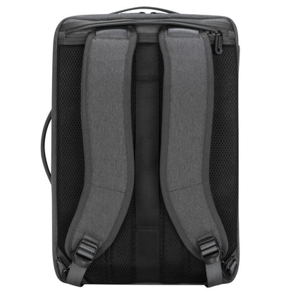 Targus Cypress 15.6” Convertible Backpack with EcoSmart – Grey (TBB58702GL) — rear view
