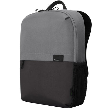 Targus 16″ Sagano EcoSmart Campus Backpack – Black/Grey (TBB636GL) — side view