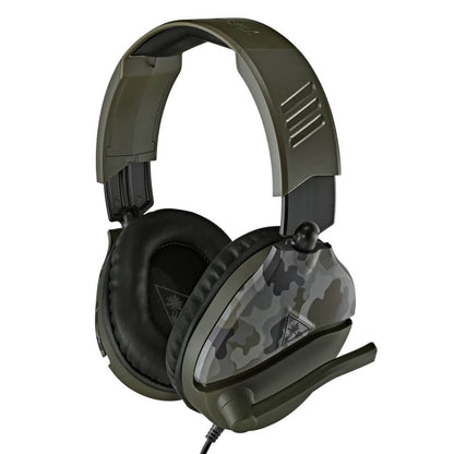 Turtle Beach Recon 70 Wired Gaming Headset – Green Camo — rear view