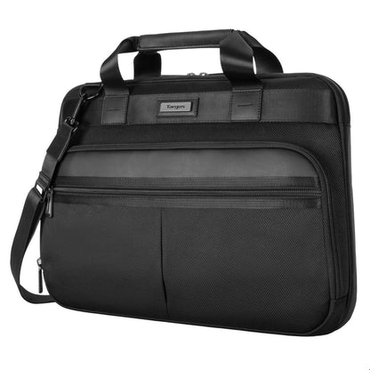 Targus 13″-14″ Mobile Elite Slimcase – Black (TBS951GL) — side view