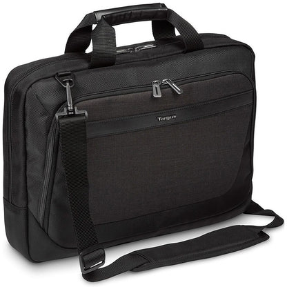 Targus CitySmart 14″ Slimline Topload Laptop Case – Black/Grey (TBT913EU) — front view