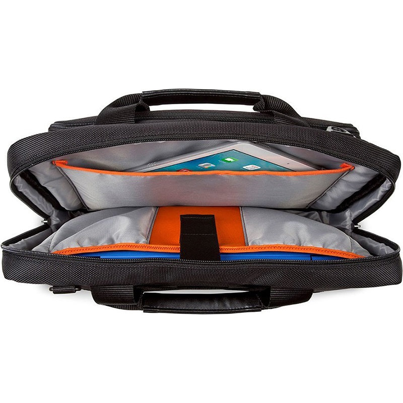 Targus CitySmart 14″ Slimline Topload Laptop Case – Black/Grey (TBT913EU) — side view