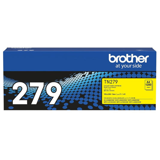 Brother TN-279Y Yellow Laser Toner Cartridge image 1