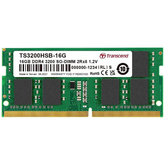 Transcend 16GB DDR4 3200MHz Notebook Memory Module (TS3200HSB-16G) image 1