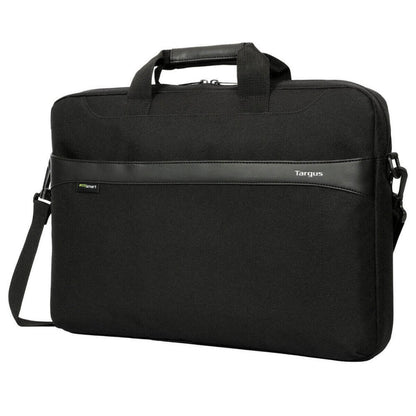 Targus 17.3″ GeoLite EcoSmart Slim Brief Laptop Case – Black (TSS991GL) — side view