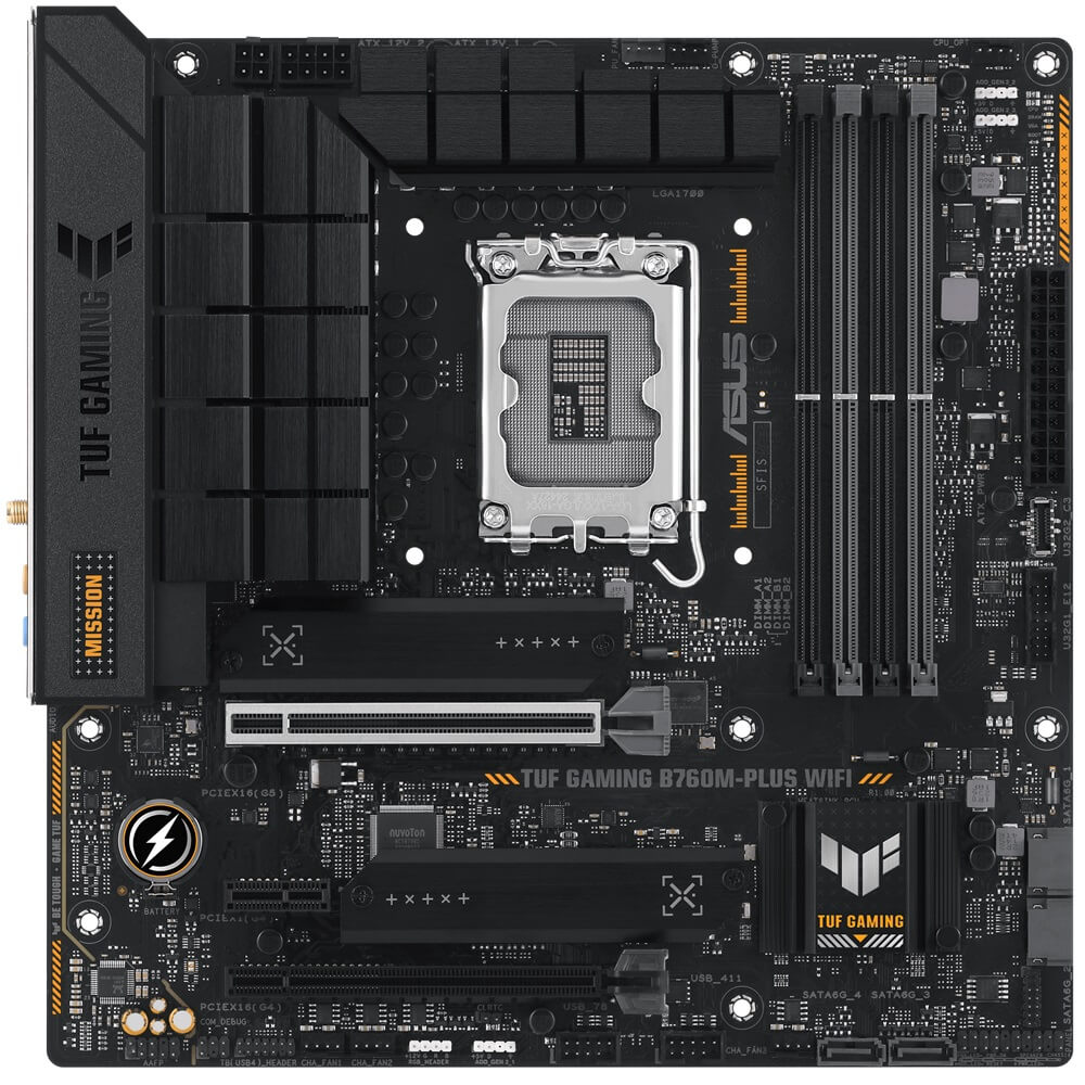 ASUS TUF GAMING B760M-PLUS WIFI LGA1700 mATX Motherboard (90MB1ET0-M0EAY0) image 1
