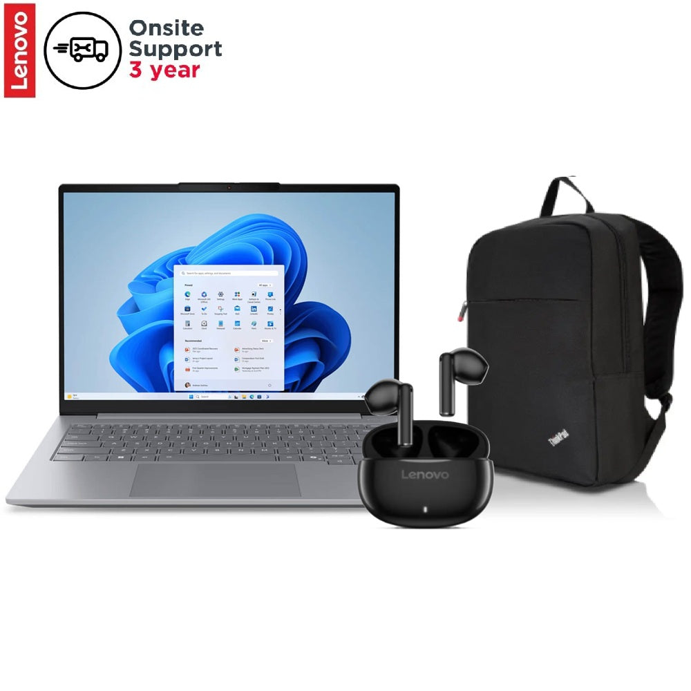 Lenovo ThinkBook 14 G8 IAL Notebook PC (21SJ005MZA) + Lenovo Thinkpad 15.6-inch Basic Backpack (4X40K09936) + Lenovo E310 Tru