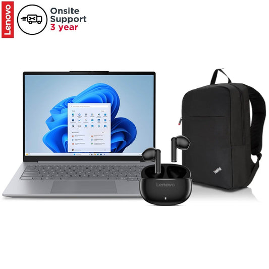 Lenovo ThinkBook 14 G8 IAL Notebook PC (21SJ005MZA) + Lenovo Thinkpad 15.6-inch Basic Backpack (4X40K09936) + Lenovo E310 True Wireless Stereo Earbuds (4XD1T85469) image 1