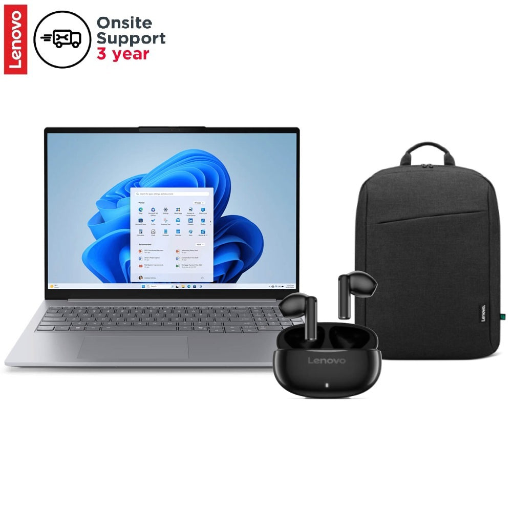 Lenovo ThinkBook 16 G8 IAL Notebook PC (21SK000RZA) + Lenovo B210 16″ Backpack (4X41Q27245) + Lenovo E310 True Wireless Stere