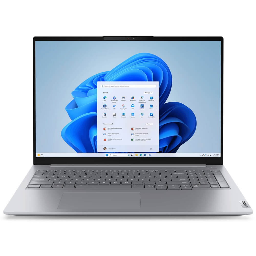 Lenovo ThinkBook 16 G8 IAL Notebook PC – Core Ultra 7 255H / 16″ WUXGA / 16GB RAM / 512GB SSD / Windows 11 Pro / Arctic Grey 