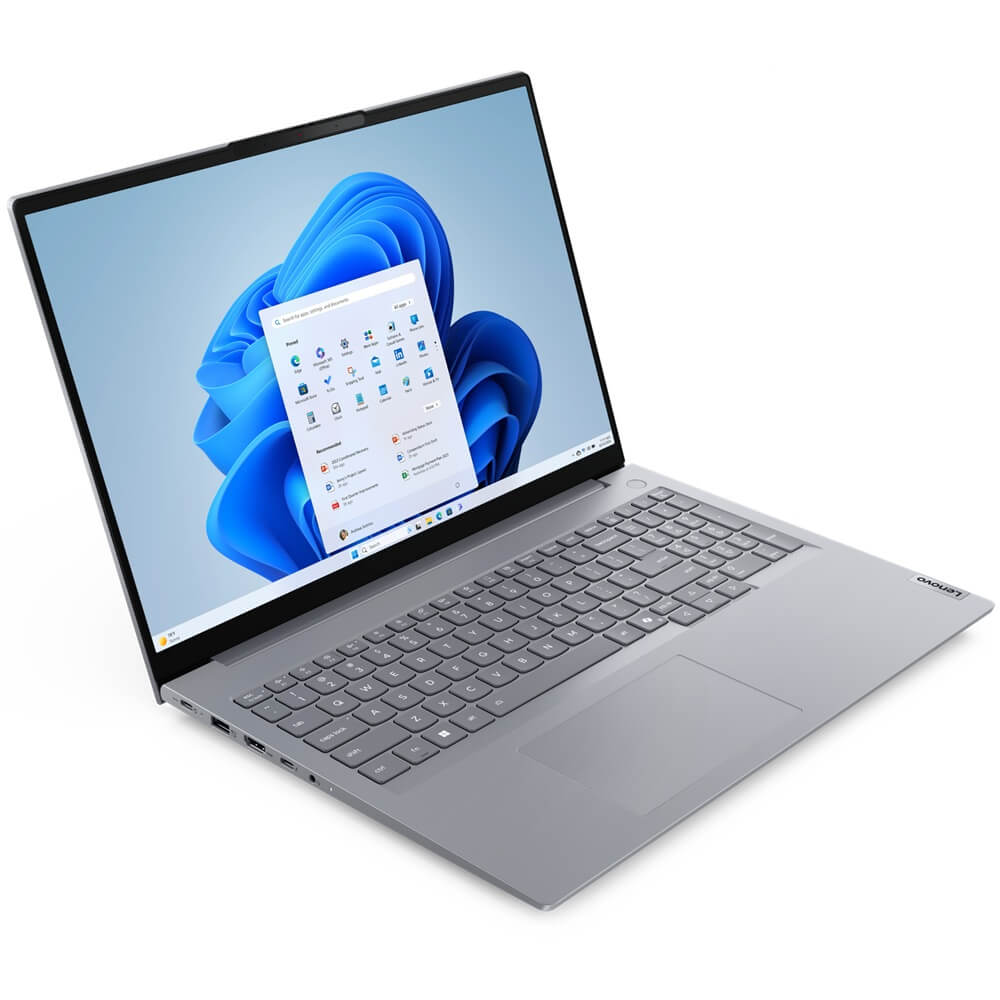 Lenovo ThinkBook 16 G8 IRL Notebook PC – Core 5 210H / 16″ WUXGA / 16GB RAM / 512GB SSD / Win 11 Pro (21SH006RZA) — front vie