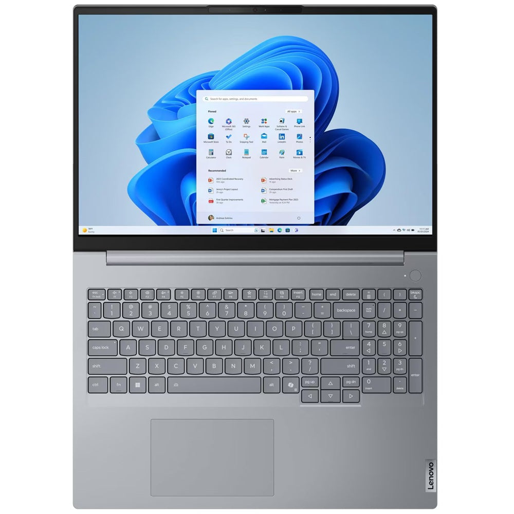 Lenovo ThinkBook 16 G9 IRL Notebook PC – Core 7 240H / 16″ WUXGA / 16GB RAM / 1TB SSD / Win 11 Pro (21US002SZA) — rear view