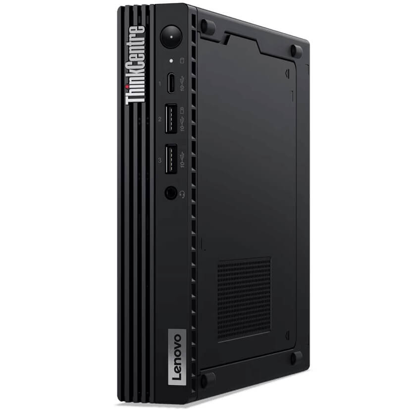 Lenovo ThinkCentre M80q Gen 3 Desktop PC – Core i5-12500T / 8GB RAM / 256GB SSD / Win 11 Pro (11U10007SA) — front view