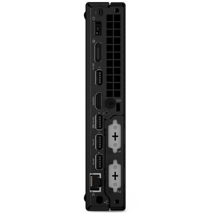 Lenovo ThinkCentre M80q Gen 4 Desktop PC – Core i7-13700T / 8GB RAM / 512GB SSD / Win 11 Pro (12E90010SA) — rear view
