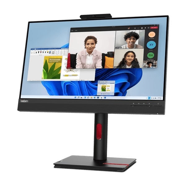 Lenovo ThinkCentre Tiny-in-One 24 Gen 5 23.8-inch Full HD IPS LED Monitor (12NAGAR1SA) — side view