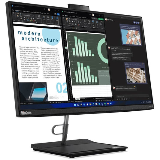 Lenovo ThinkCentre Neo 30a 24 All-in-One Desktop PC – Core i5-1235U / 23.8″ FHD / 8GB RAM / 512GB SSD / Win 11 Pro (12CE003BSA) image 2