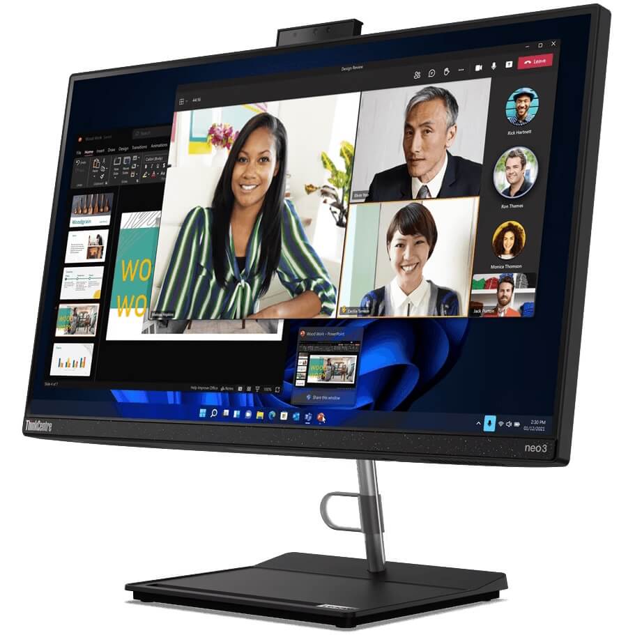 Lenovo ThinkCentre Neo 30a 24 All-in-One Desktop PC – Core i5-12450H / 23.8″ FHD / 8GB RAM / 512GB SSD / Win 11 Pro (12CE009QSA) image 3
